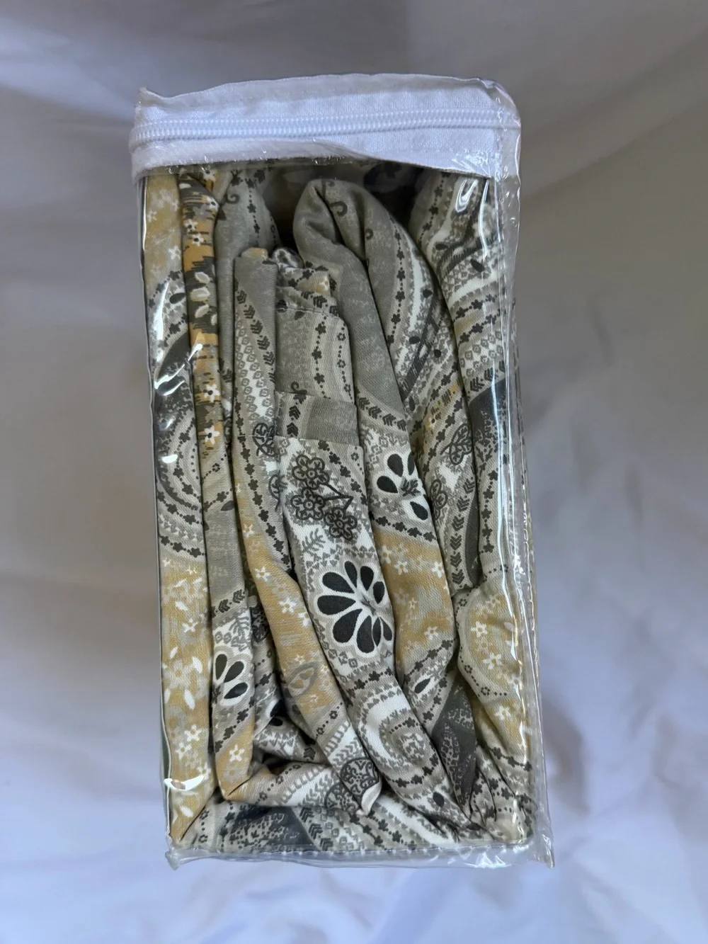 Milano King Duvet Set 3 PC 300 TC 100% Cotton Sateen Paisley Gray Gold New